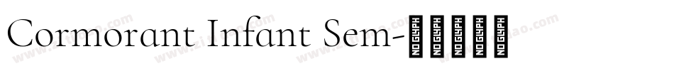 Cormorant Infant Sem字体转换